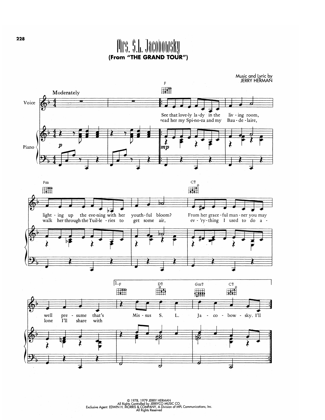 Mrs. S.L. Jacobowsky (from The Grand Tour)