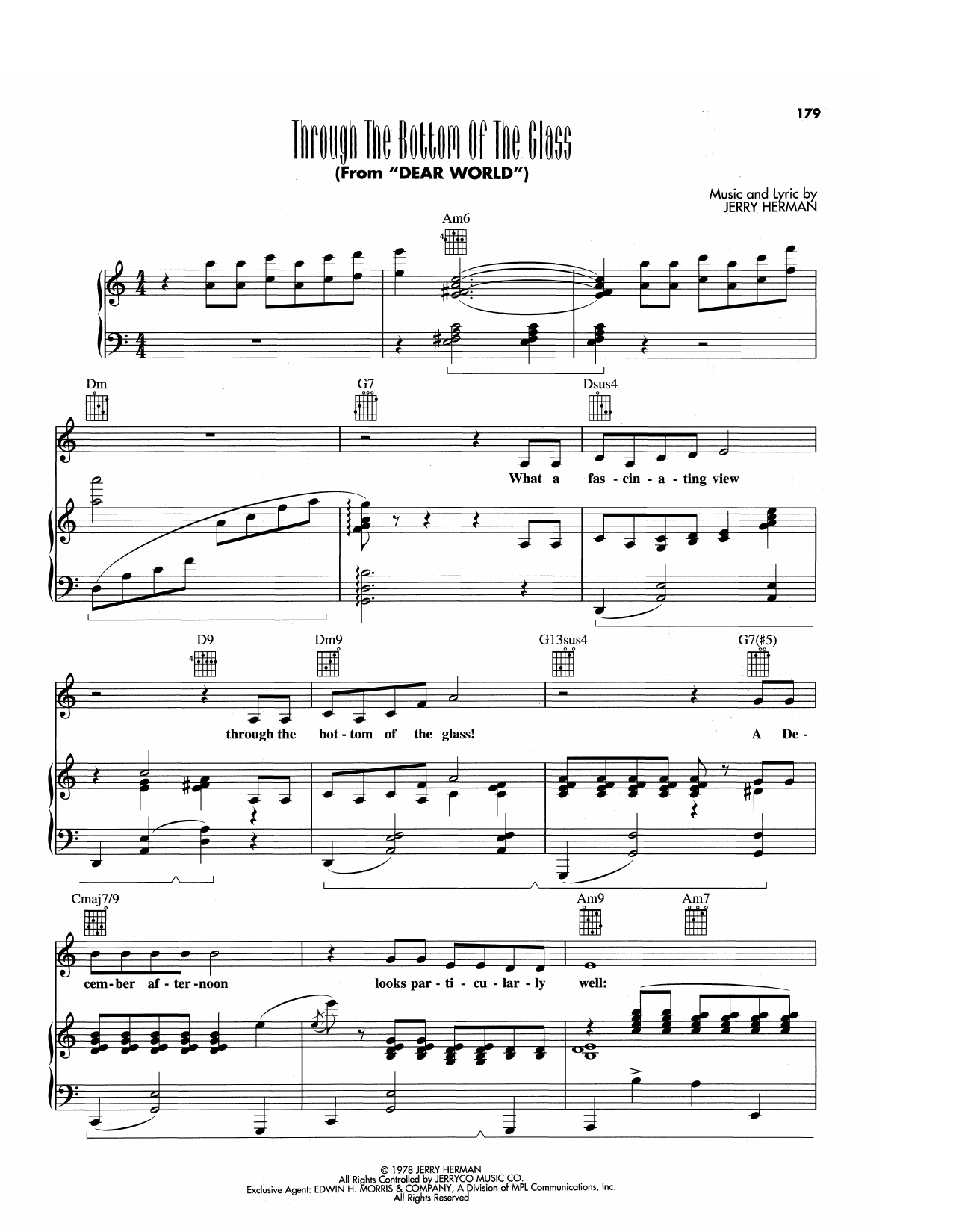 Through The Bottom Of The Glass (from Dear World)