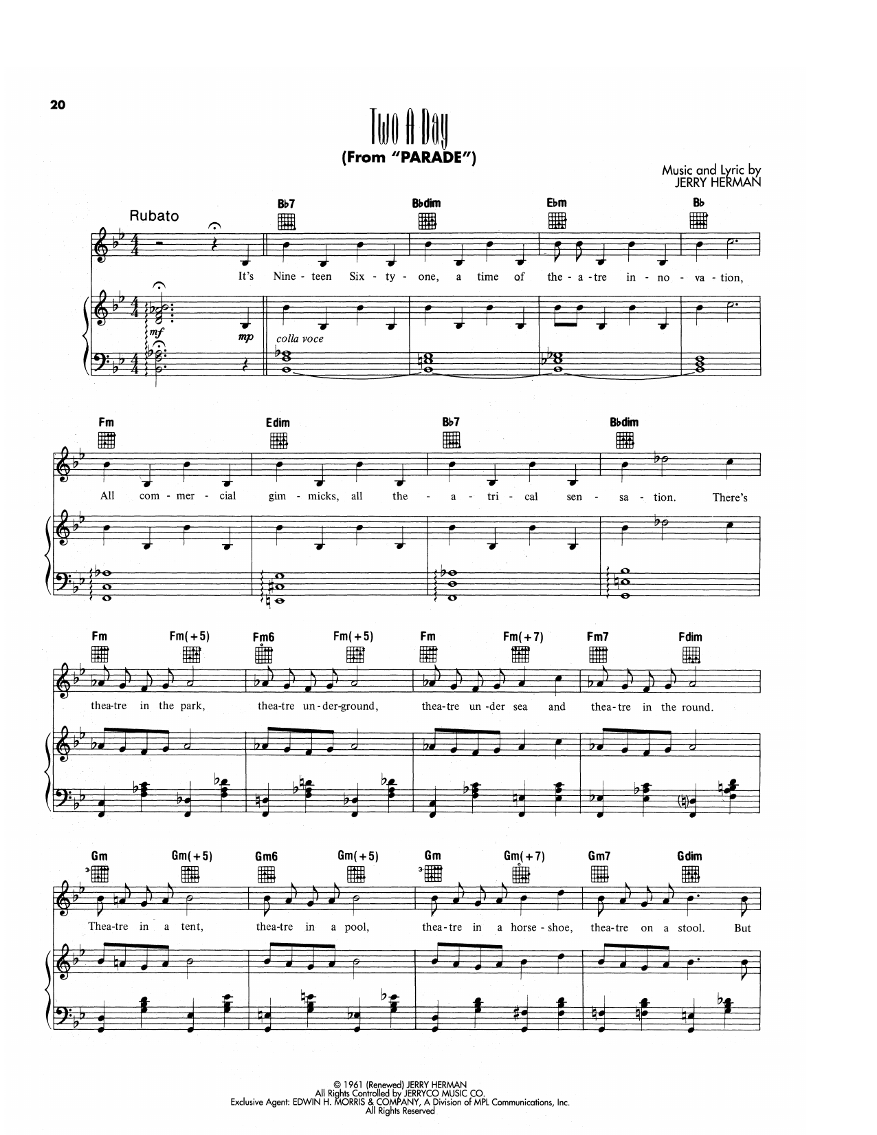 Two A Day (from Parade)