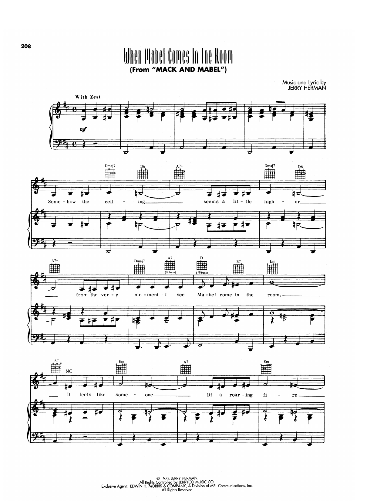 When Mabel Comes In The Room (from Mack & Mabel)