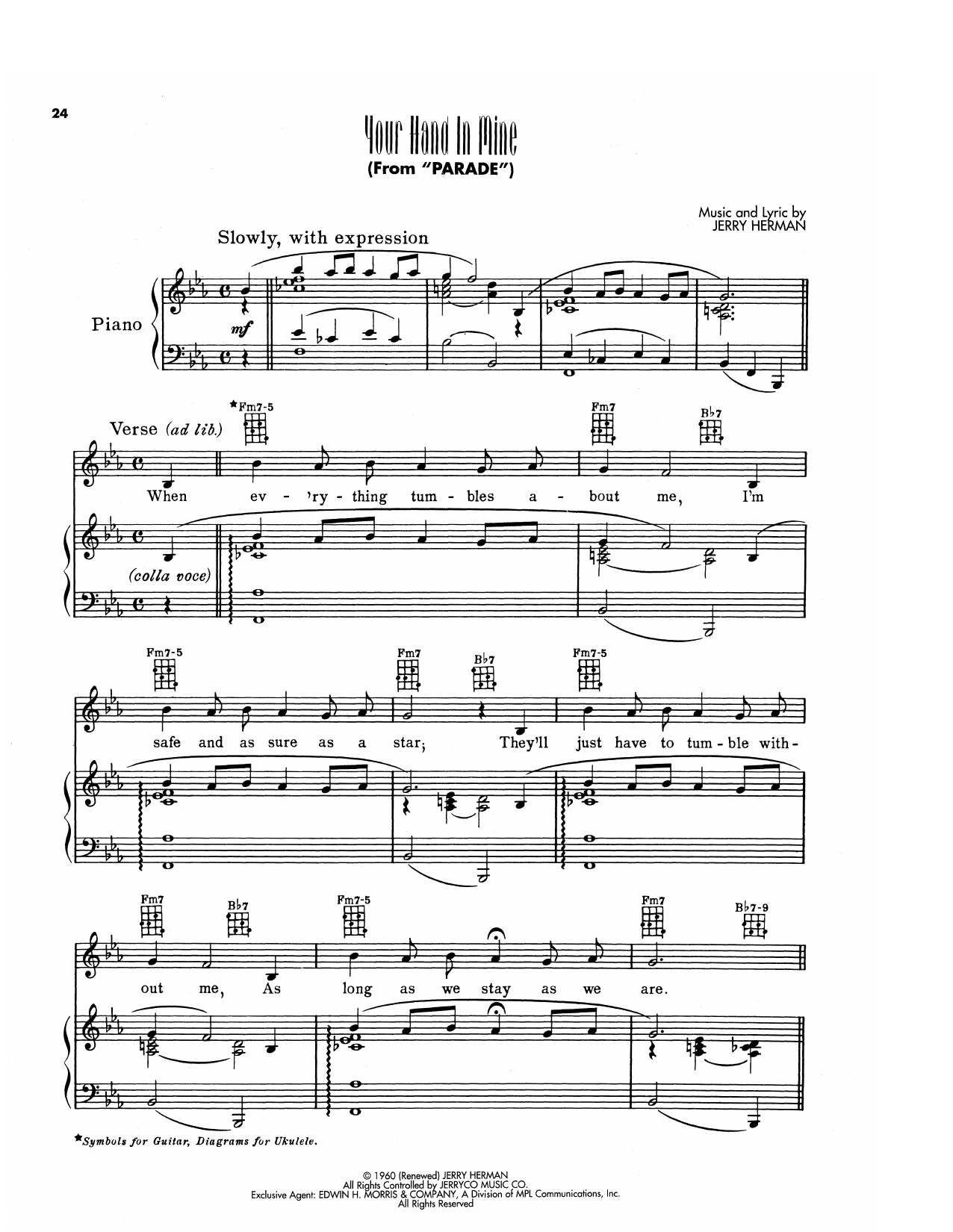 Your Hand In Mine (from Parade)