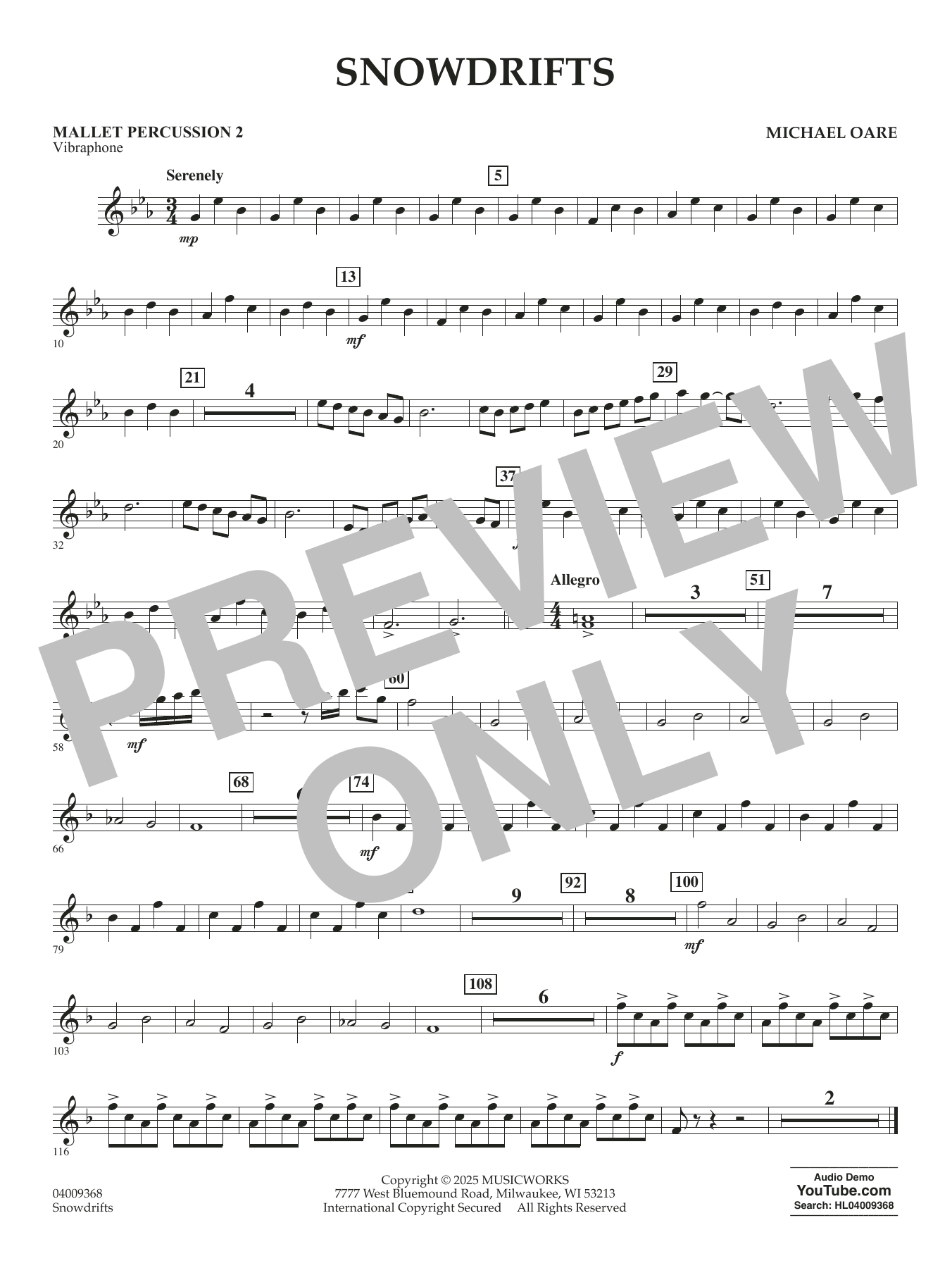 Snowdrifts - Mallet Percussion 2