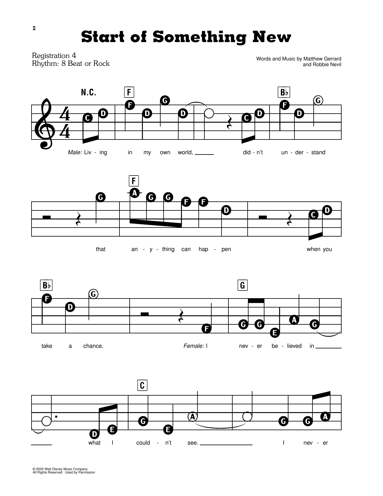 Start Of Something New (from High School Musical)