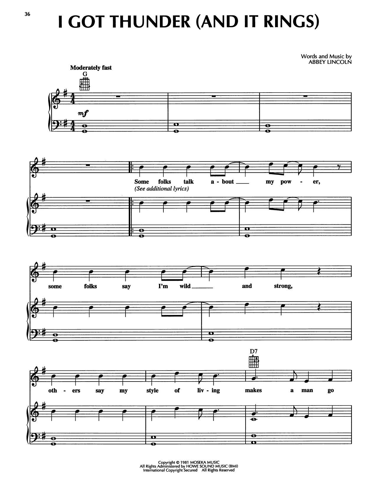 I Got Thunder (And It Rings)