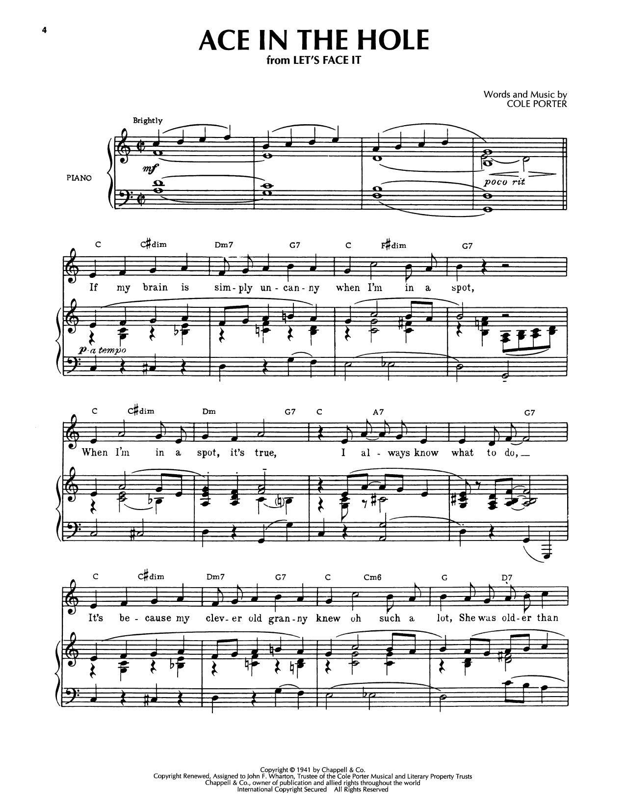 Ace In The Hole (from Let's Face It)