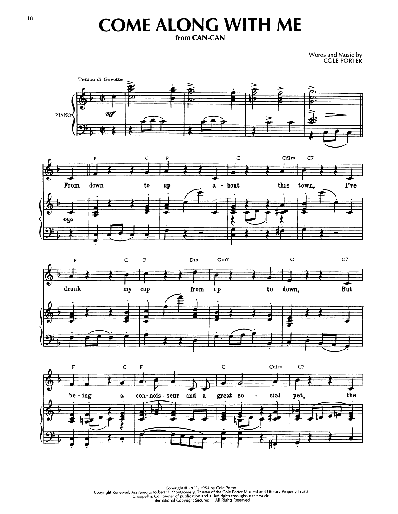 Come Along With Me (from Can-Can)