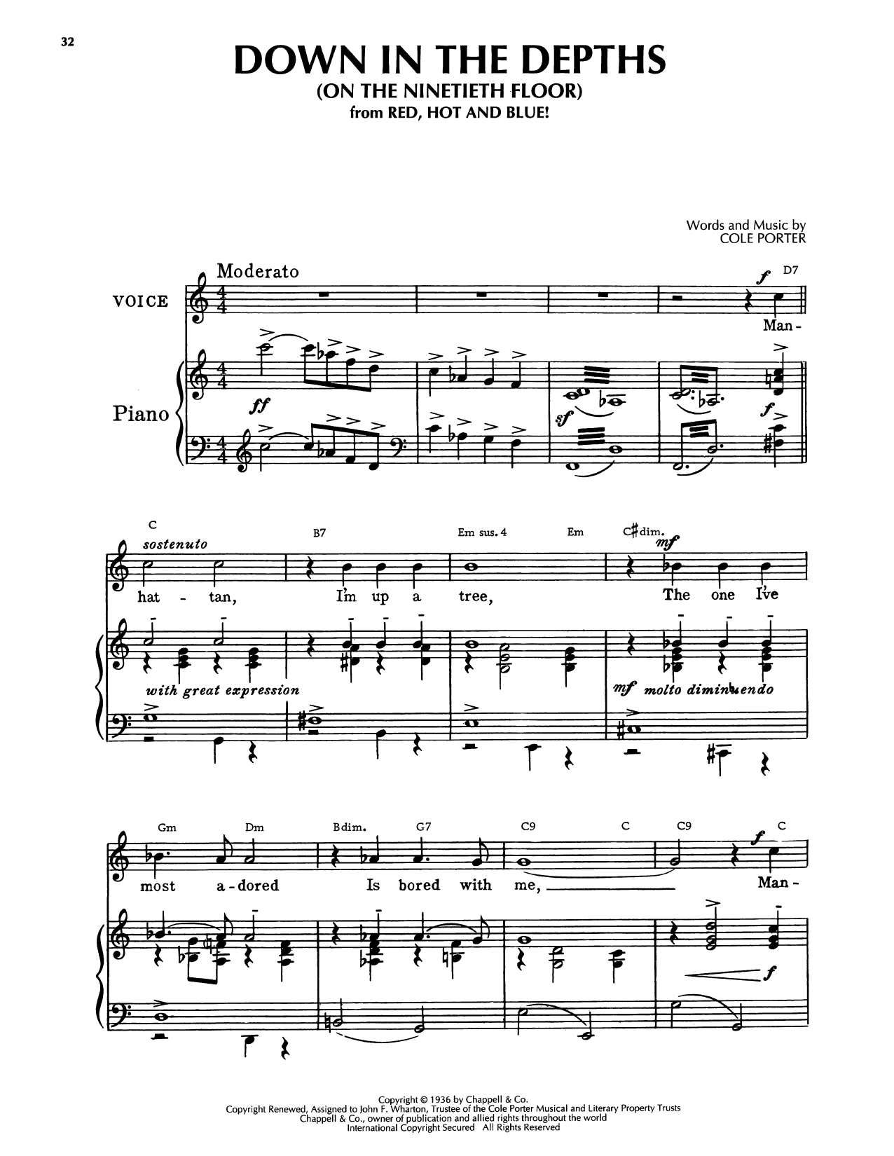 Down In The Depths (On The Ninetieth Floor) (from Red, Hot And Blue)