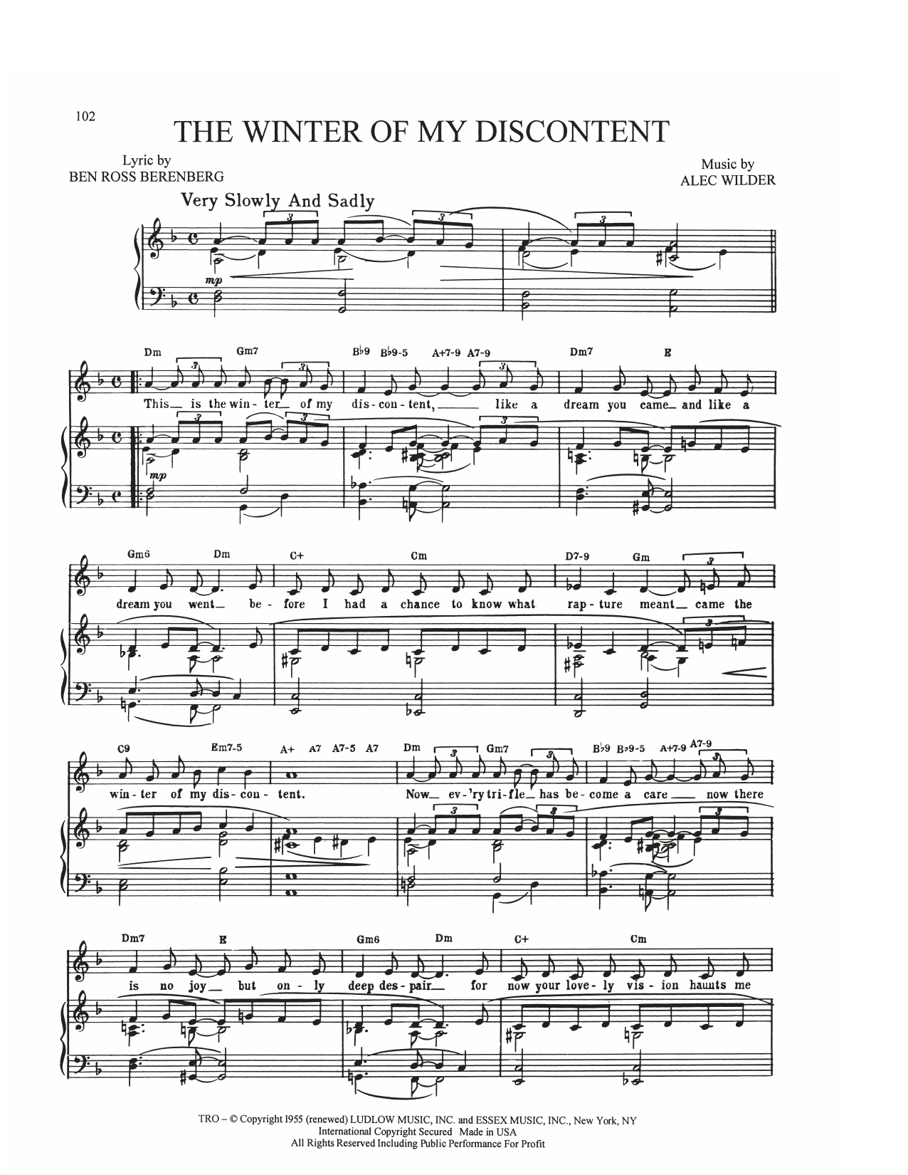 The Winter Of My Discontent