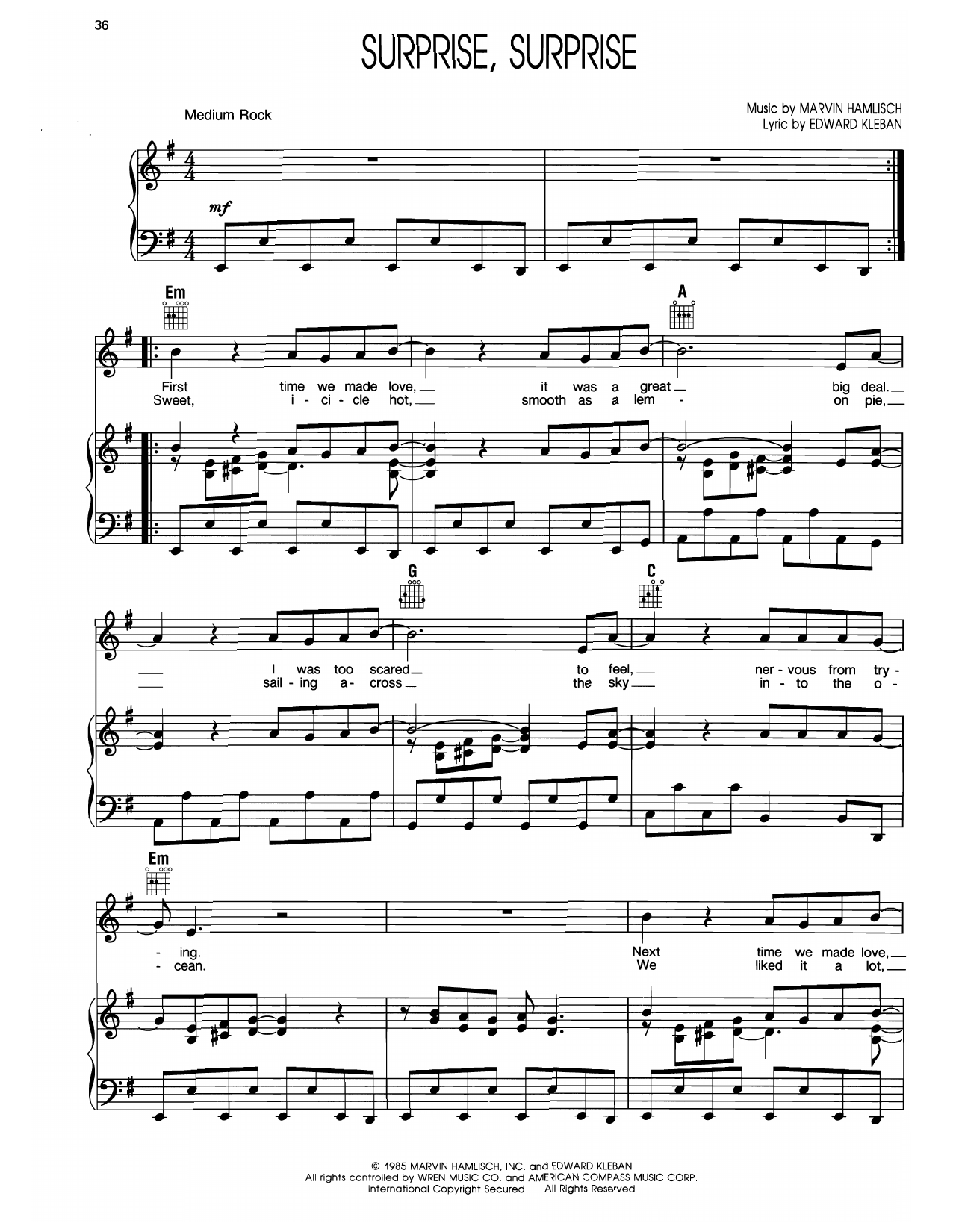 Surprise Surprise (from A Chorus Line)