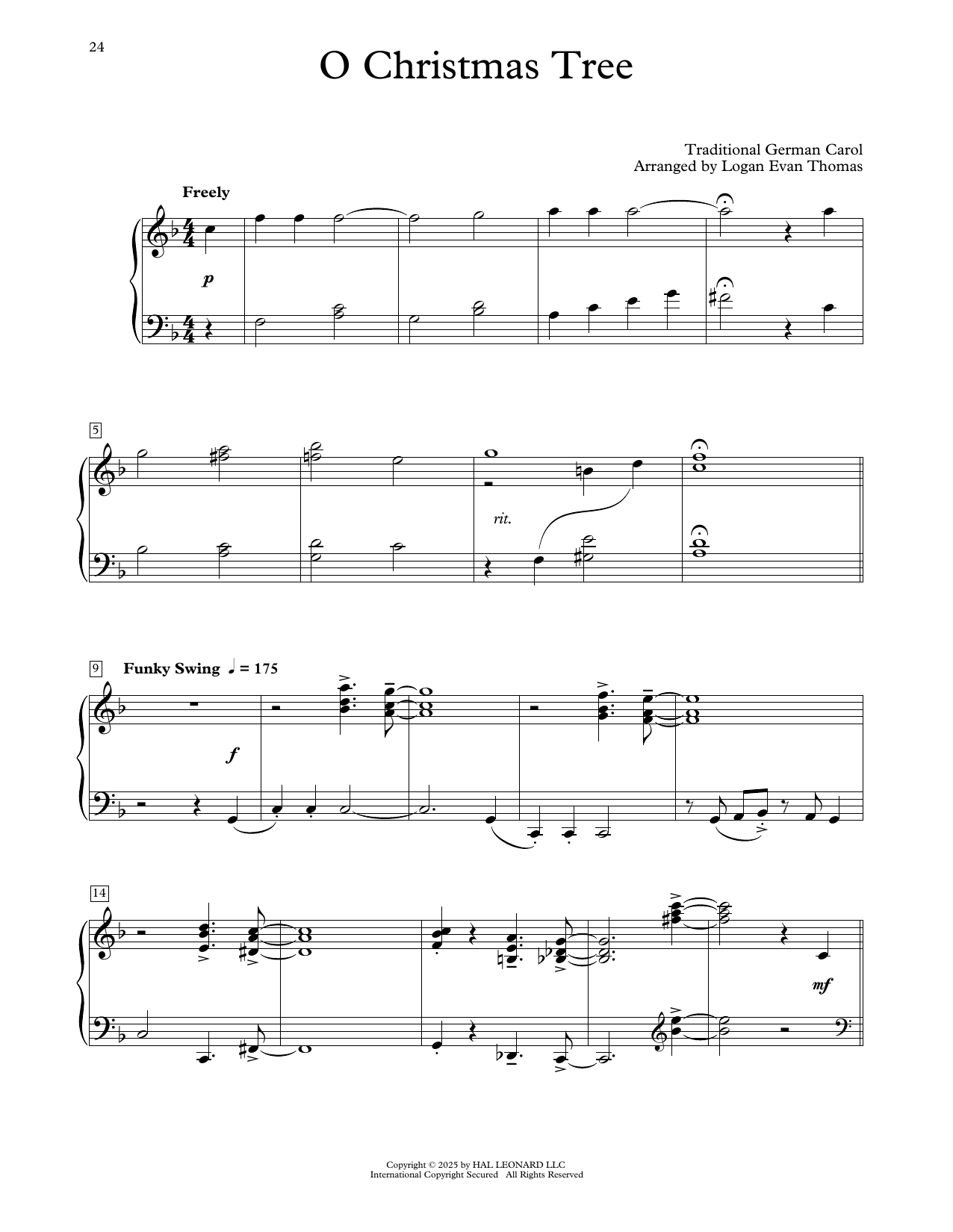 O Christmas Tree (arr. Logan Evan Thomas)