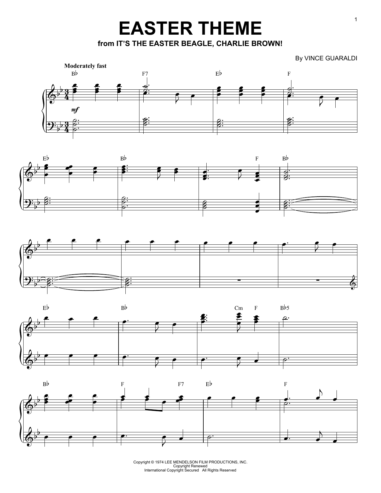 Easter Theme (from It's The Easter Beagle, Charlie Brown)