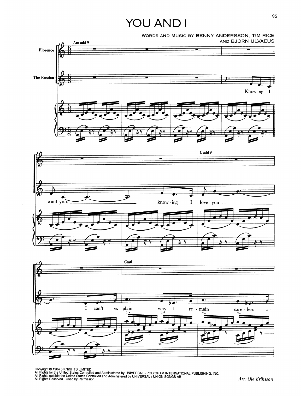 You And I (from Chess)