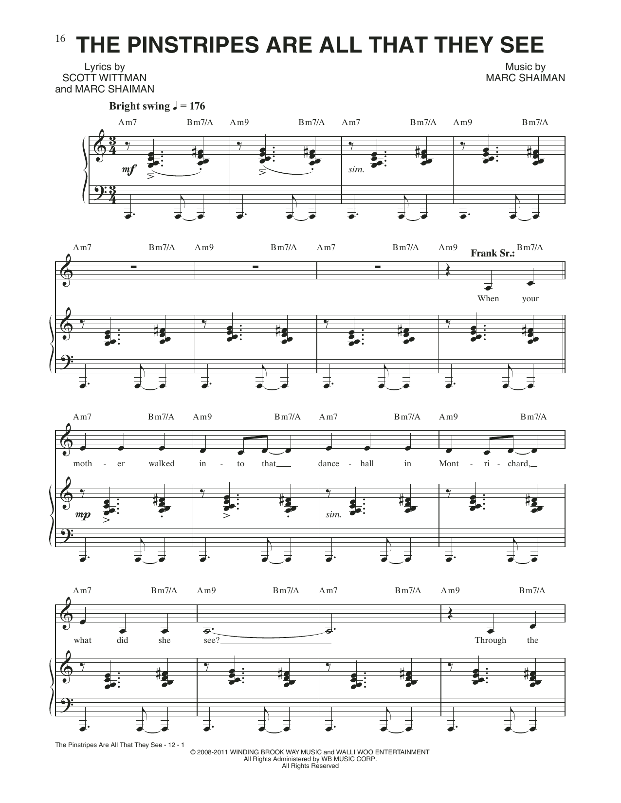 The Pinstripes Are All That They See (from Catch Me If You Can)