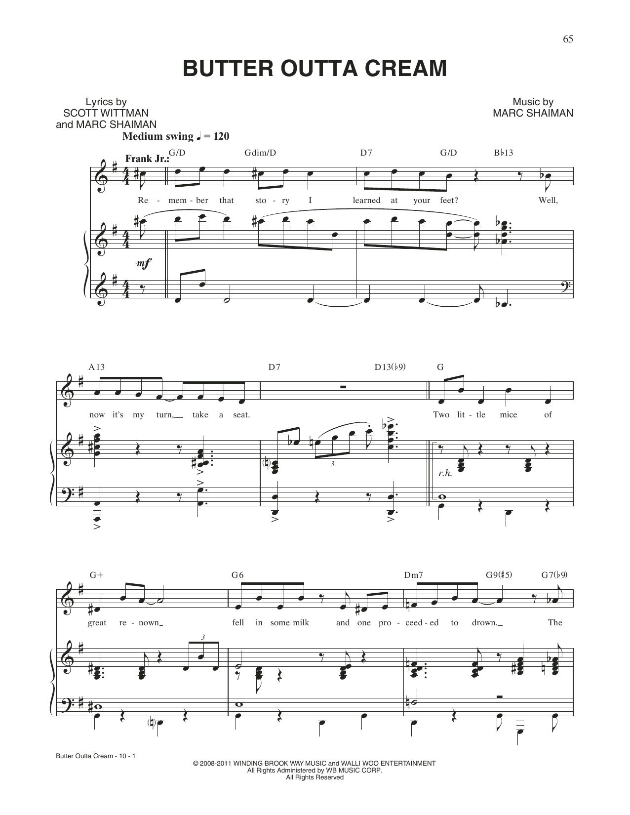 Butter Outta Cream (from Catch Me If You Can)