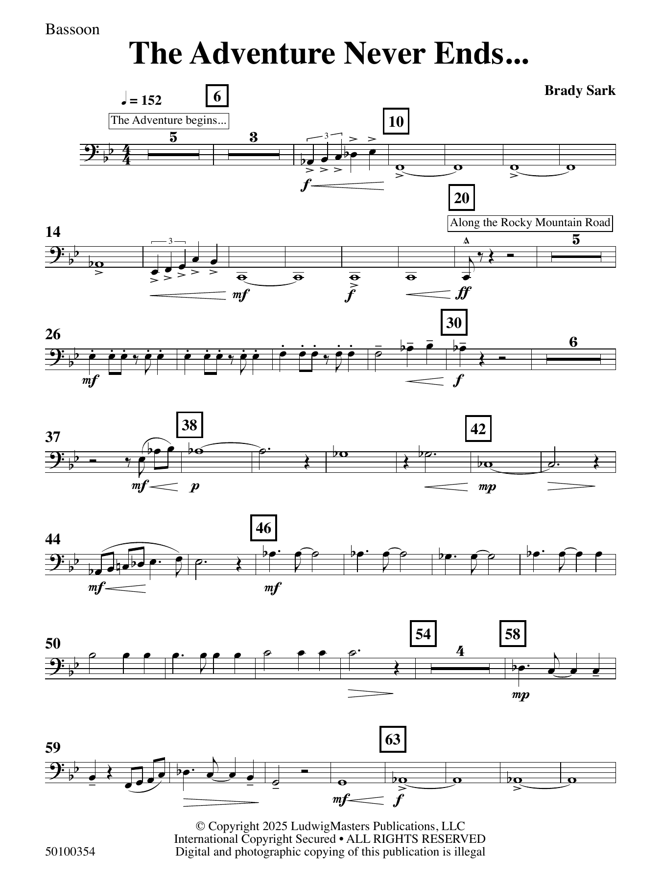 The Adventure Never Ends - Bassoon