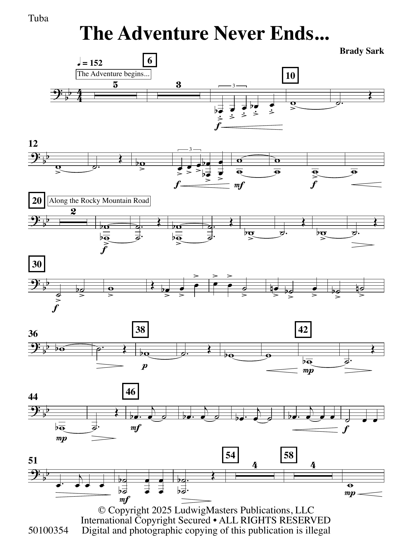 The Adventure Never Ends - Tuba