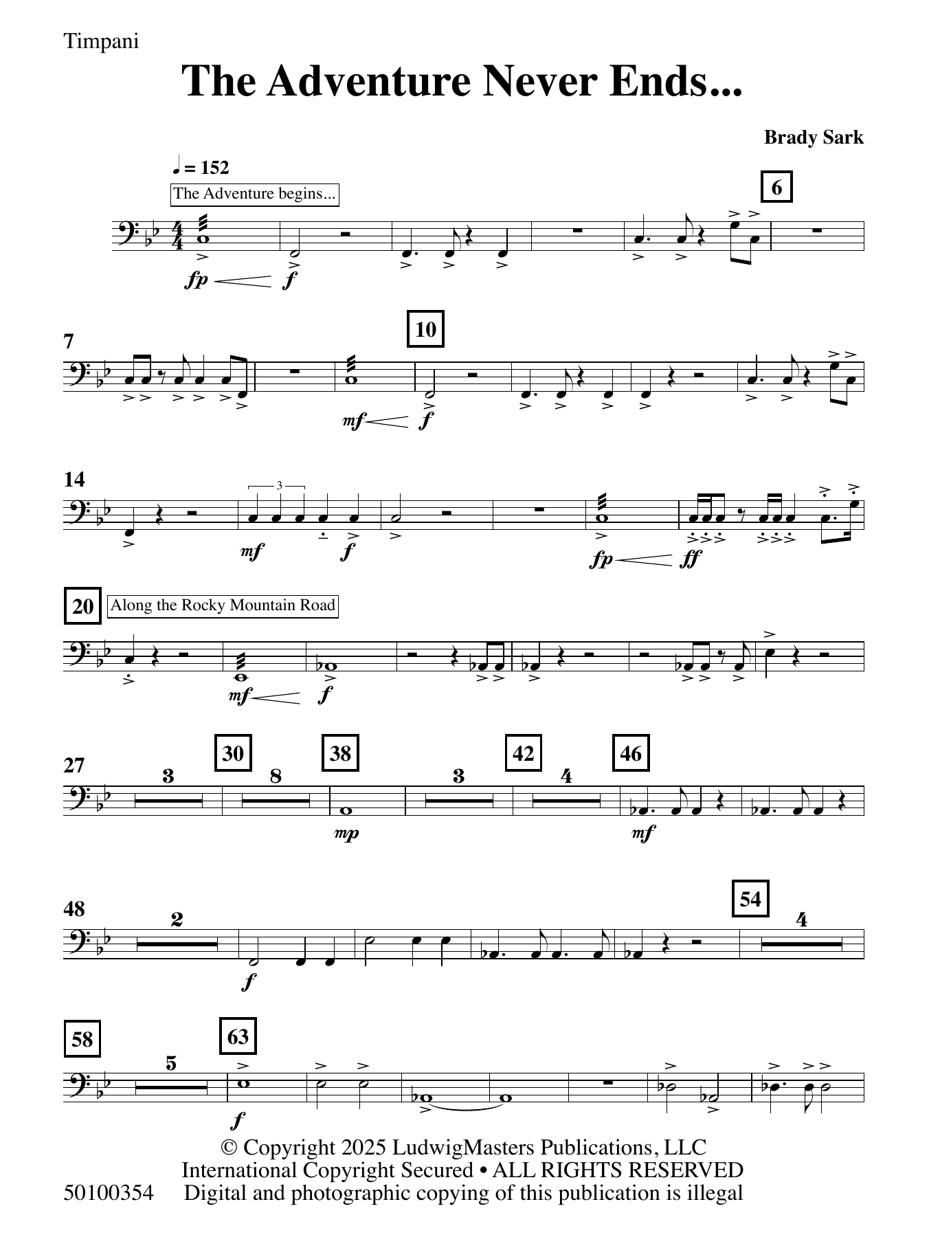 The Adventure Never Ends - Timpani