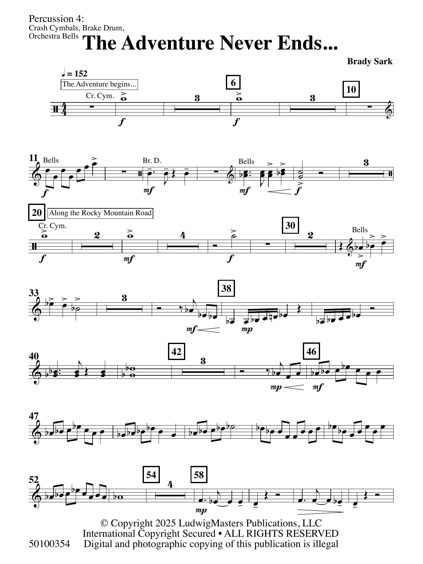 The Adventure Never Ends - Percussion 4