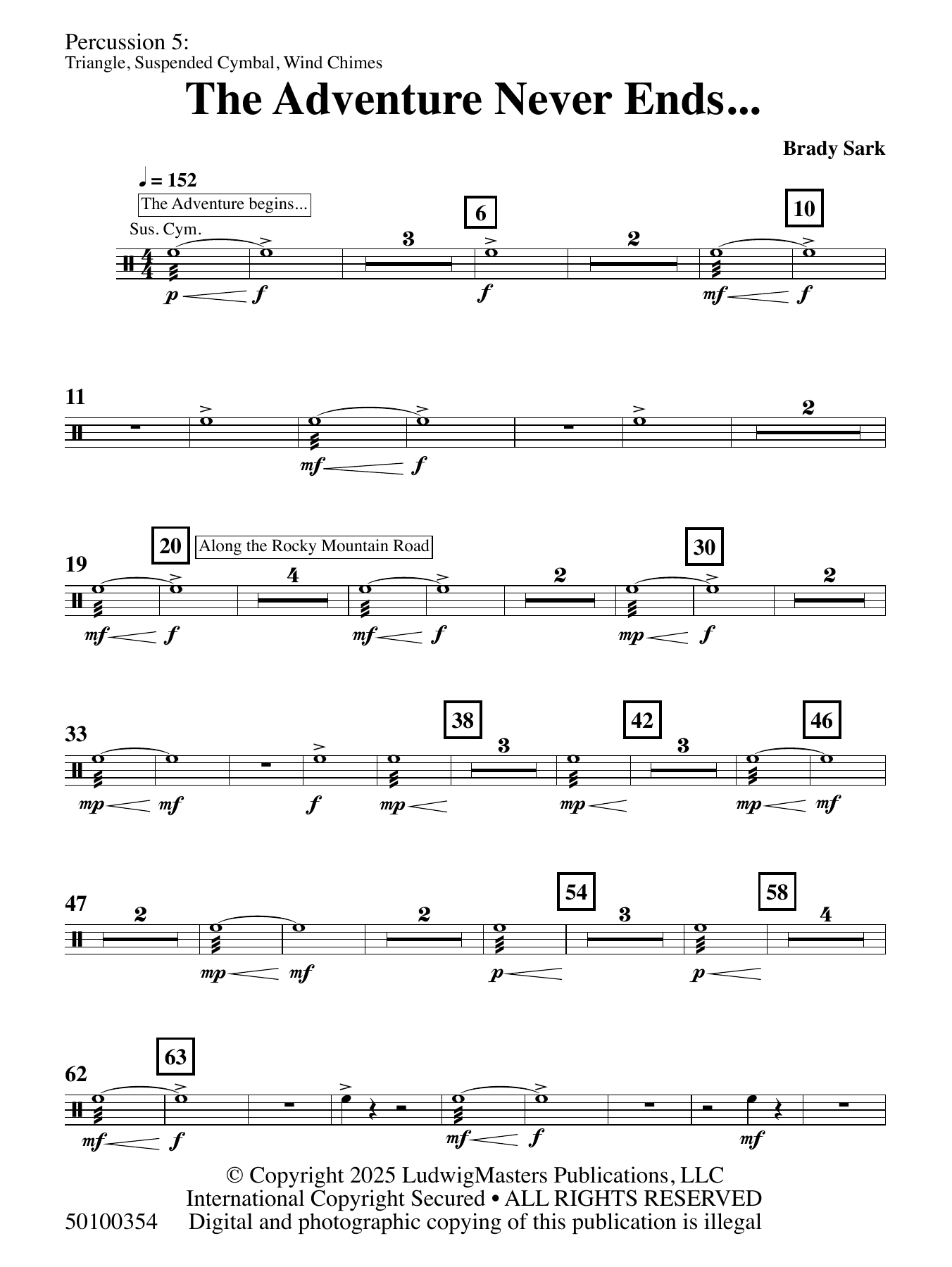 The Adventure Never Ends - Percussion 5