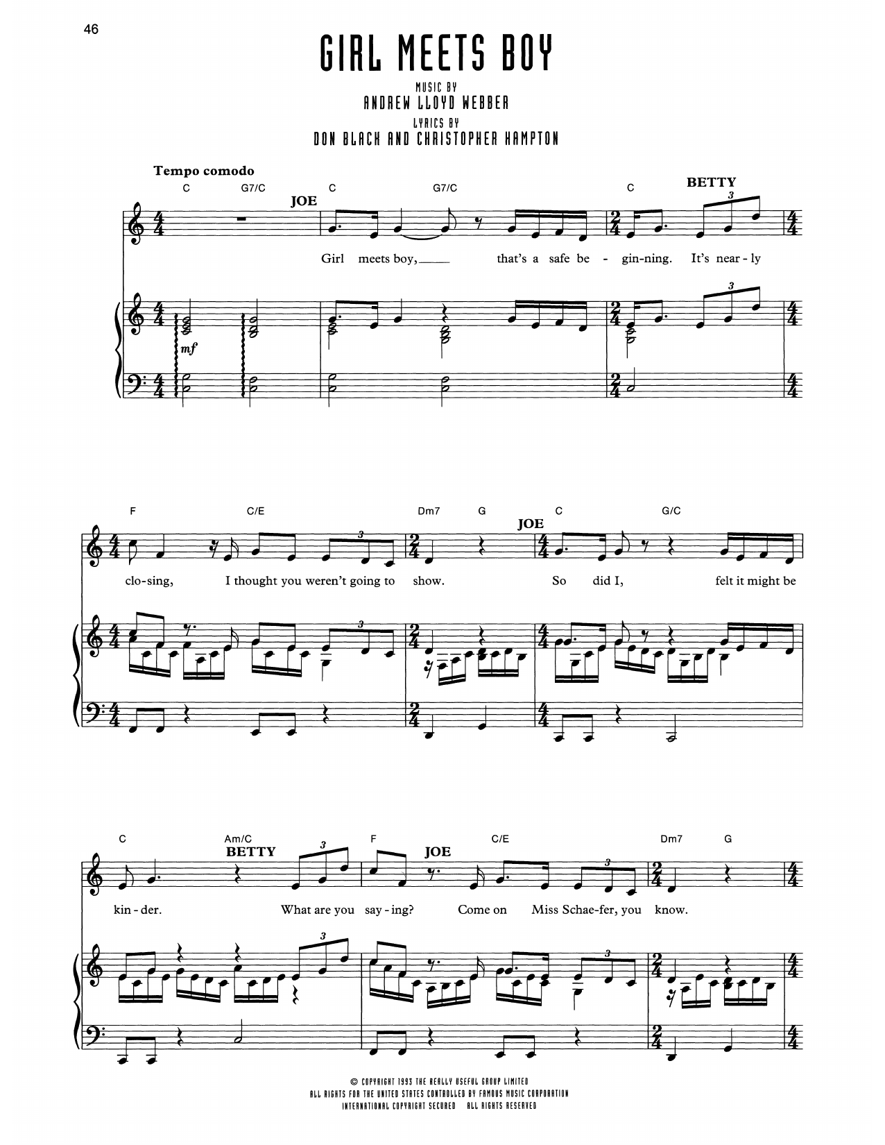 Girl Meets Boy (from Sunset Boulevard)