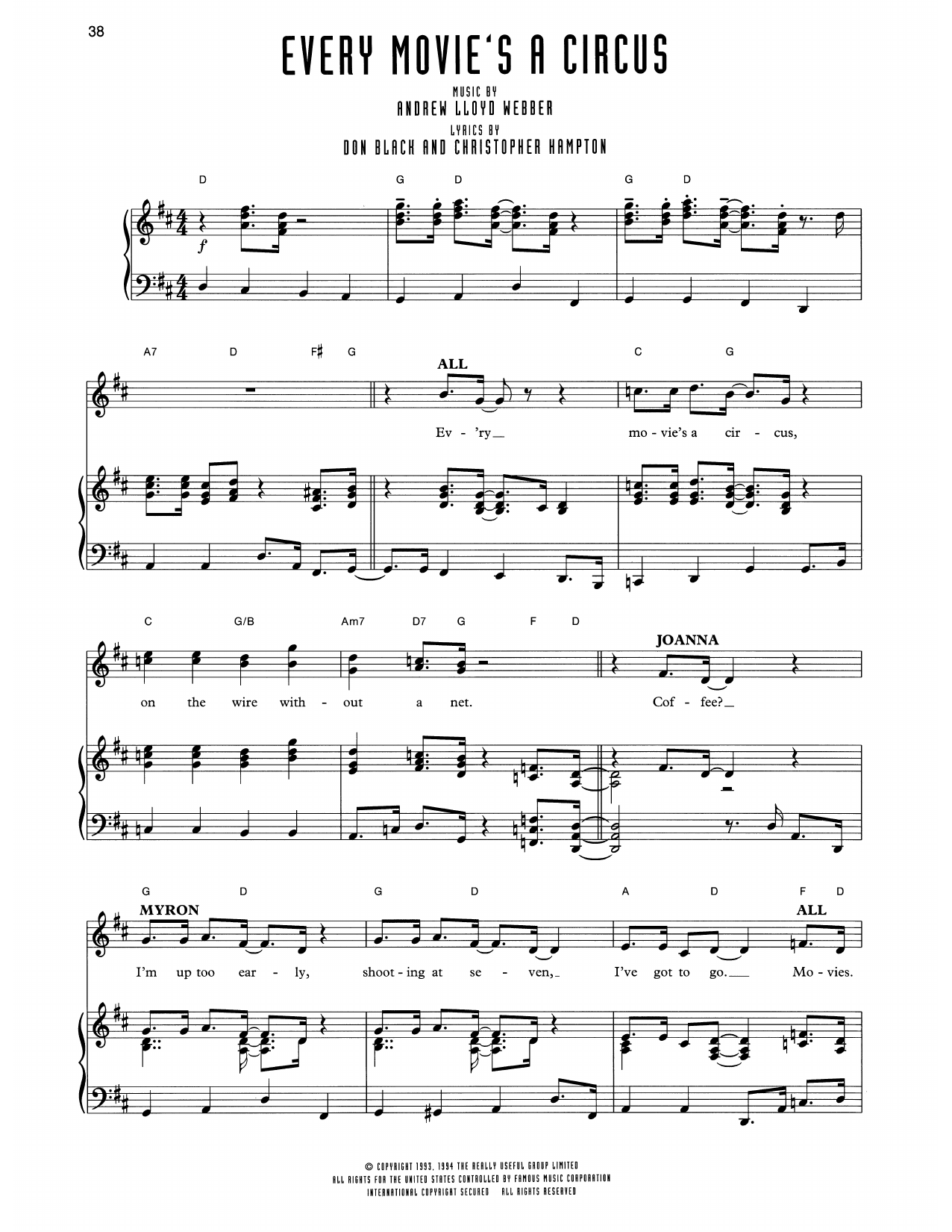 Every Movie's A Circus (from Sunset Boulevard)