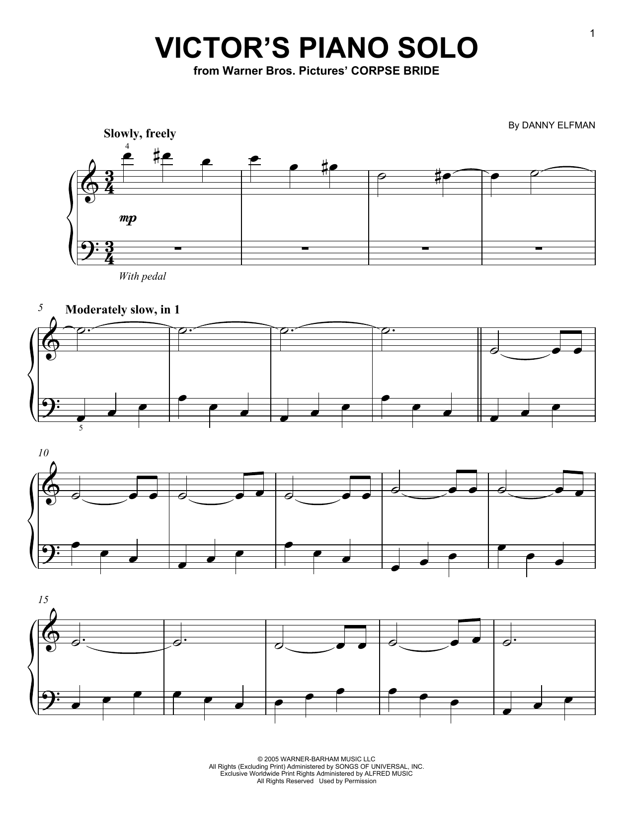 Victor's Piano Solo (from Corpse Bride)