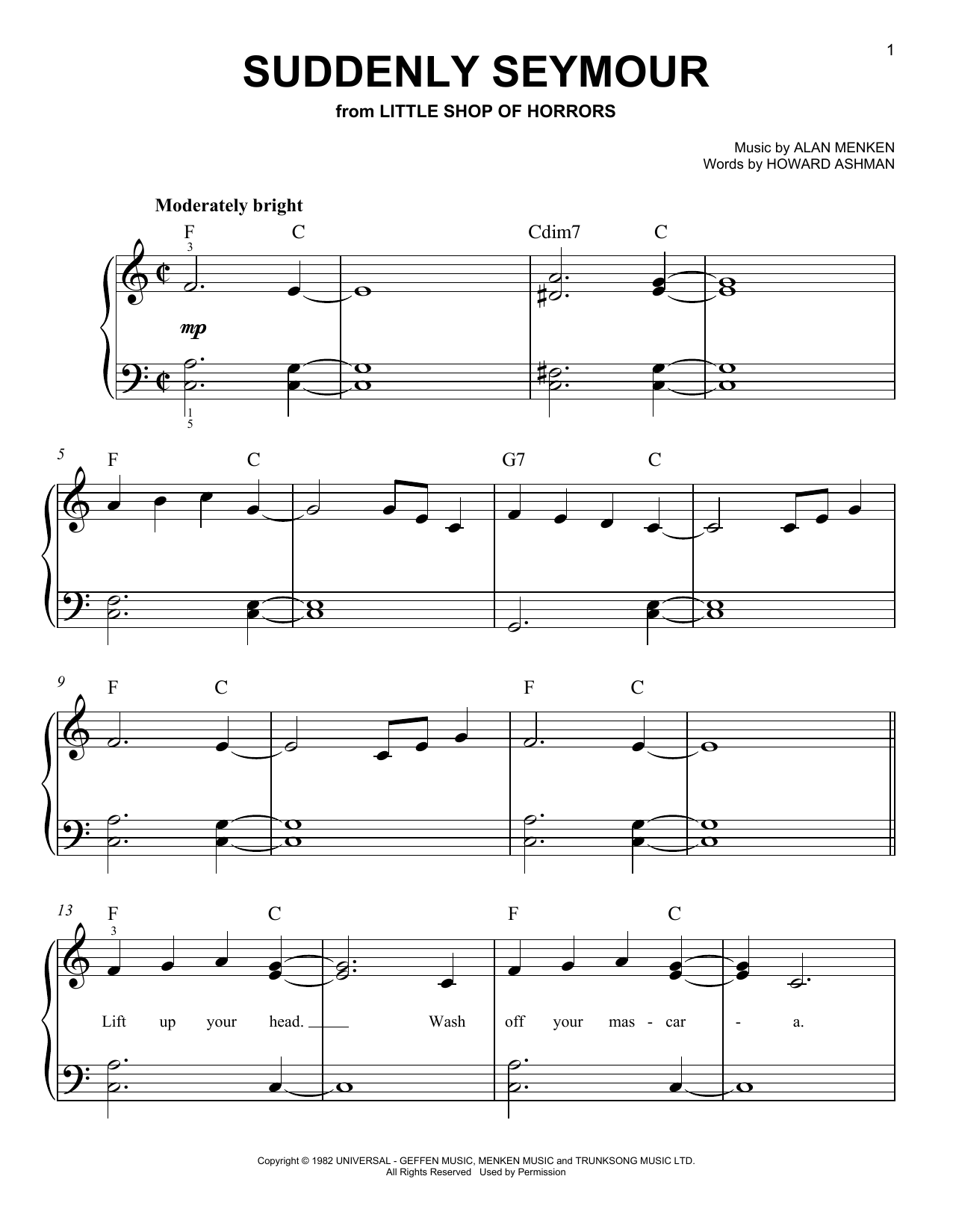 Suddenly Seymour (from Little Shop Of Horrors)