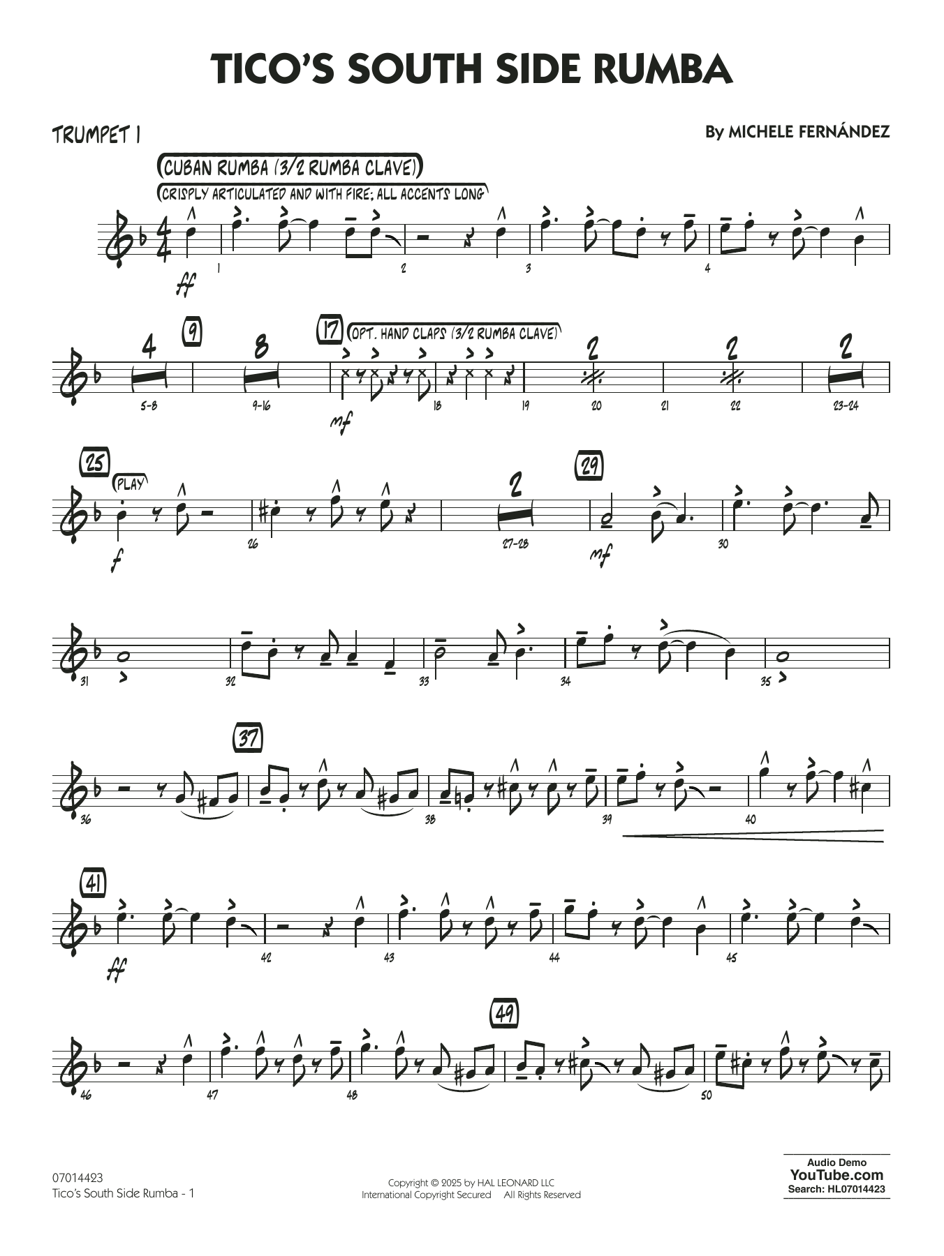 Tico's South Side Rumba - Trumpet 1