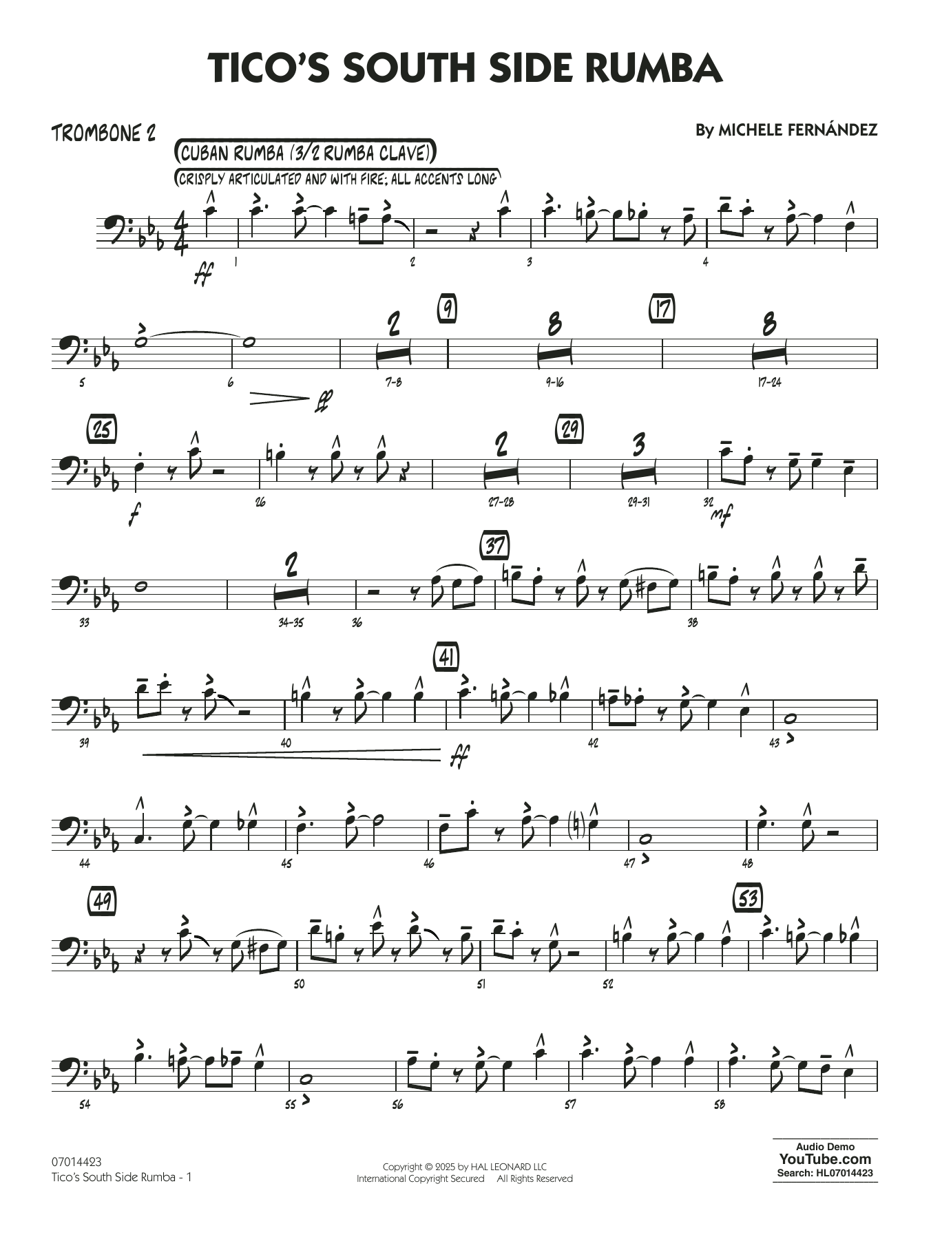 Tico's South Side Rumba - Trombone 2