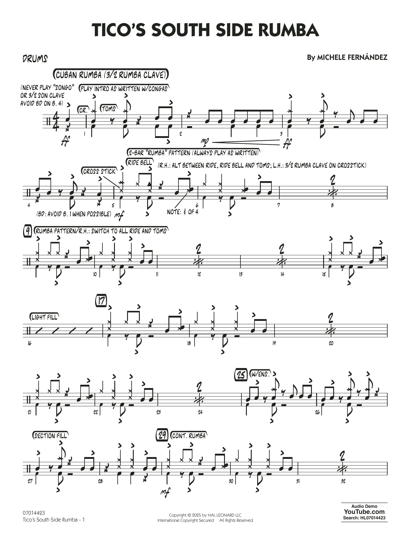 Tico's South Side Rumba - Drums