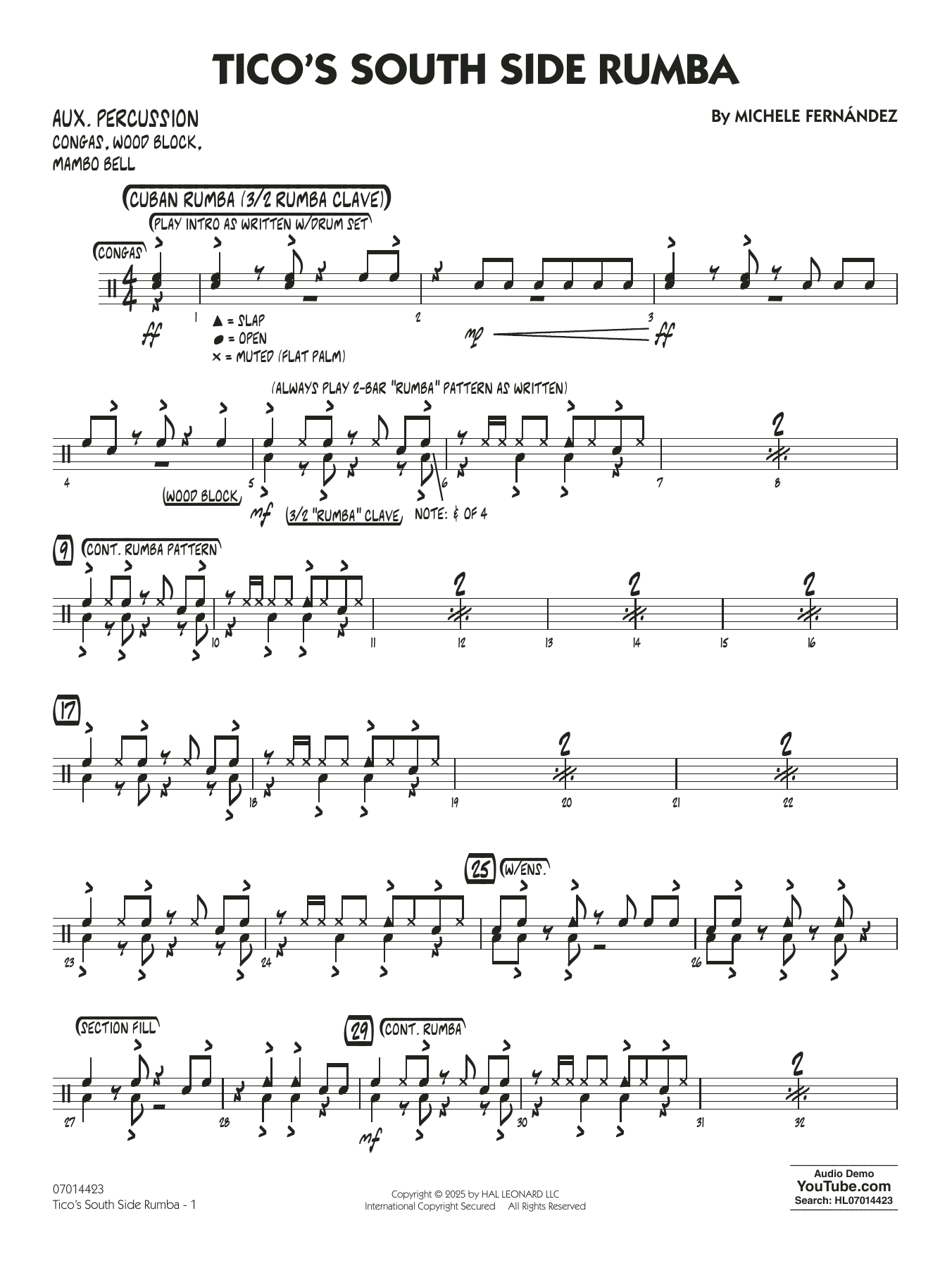 Tico's South Side Rumba - Aux Percussion