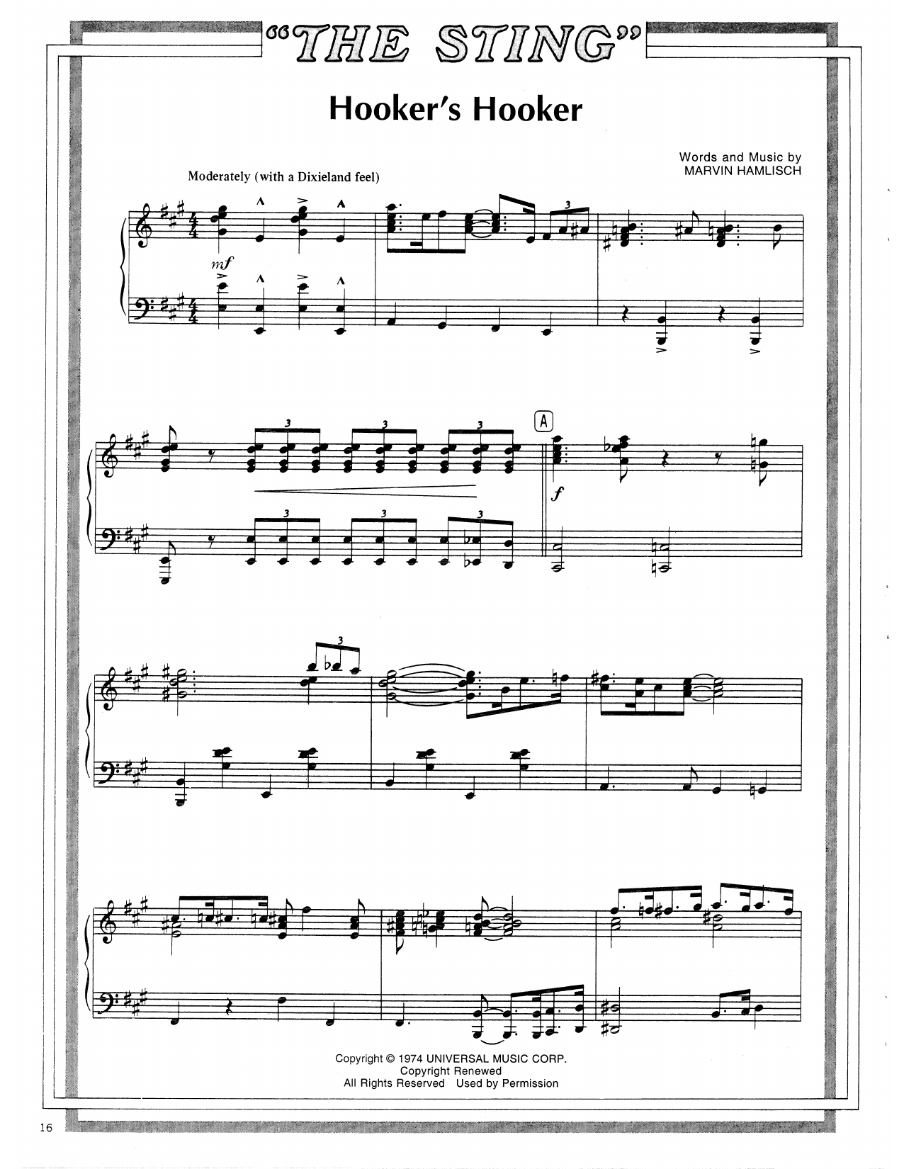 Hooker's Hooker (from The Sting)