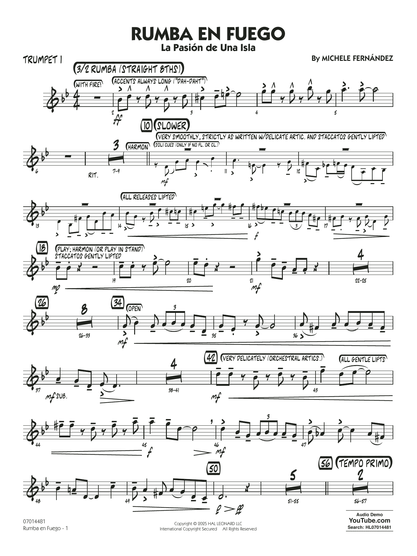 Rumba En Fuego - Trumpet 1