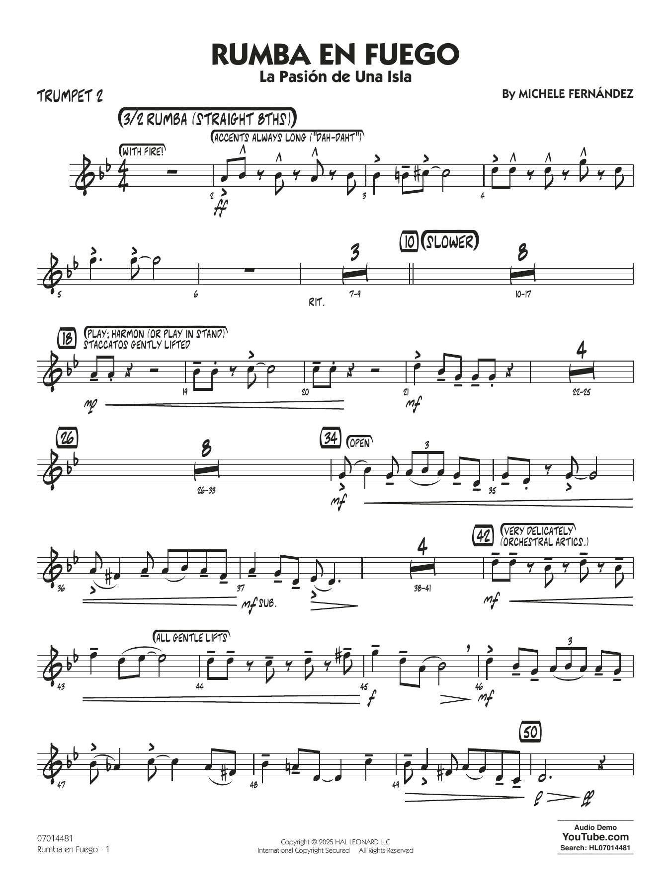 Rumba En Fuego - Trumpet 2