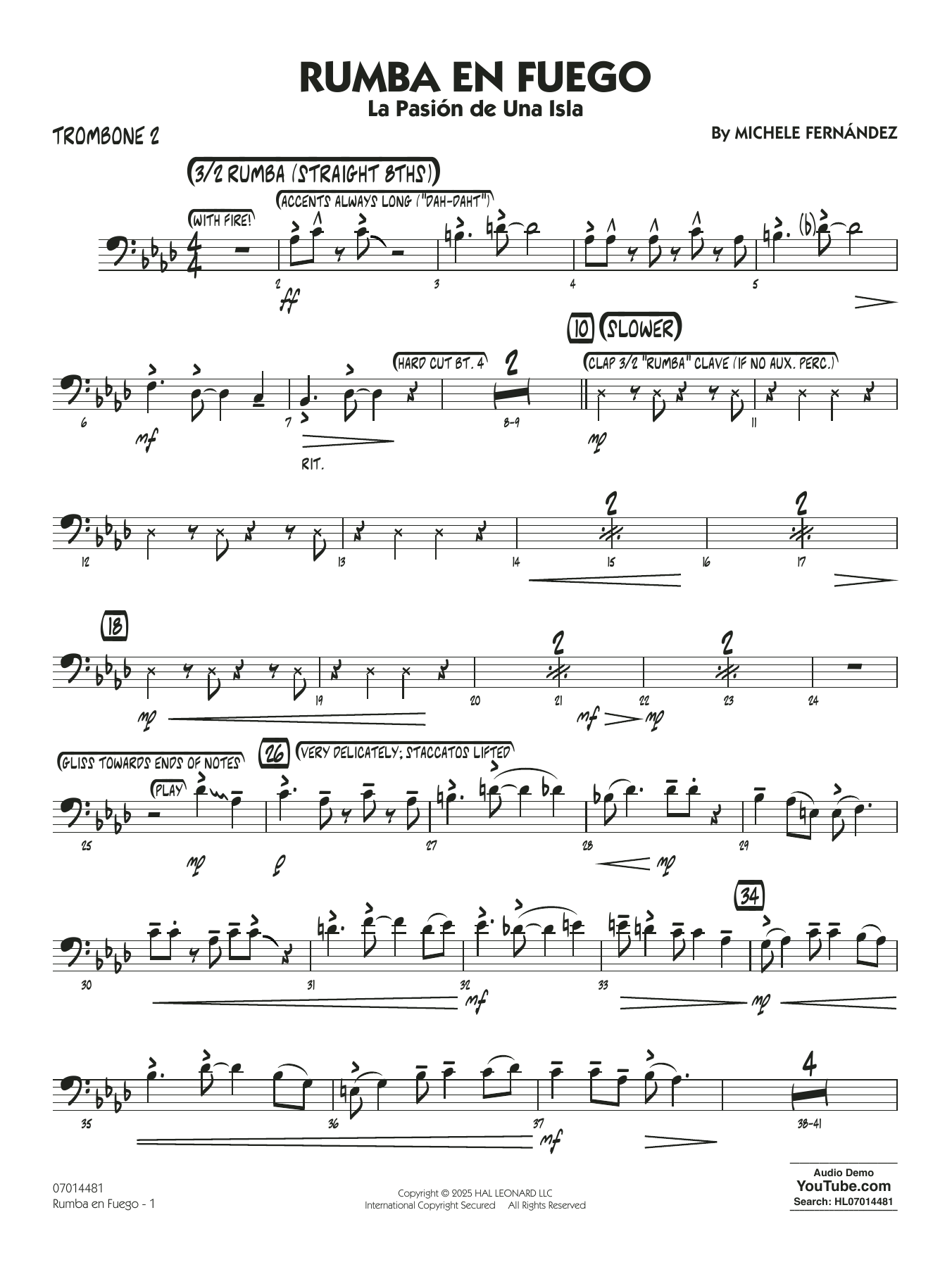 Rumba En Fuego - Trombone 2