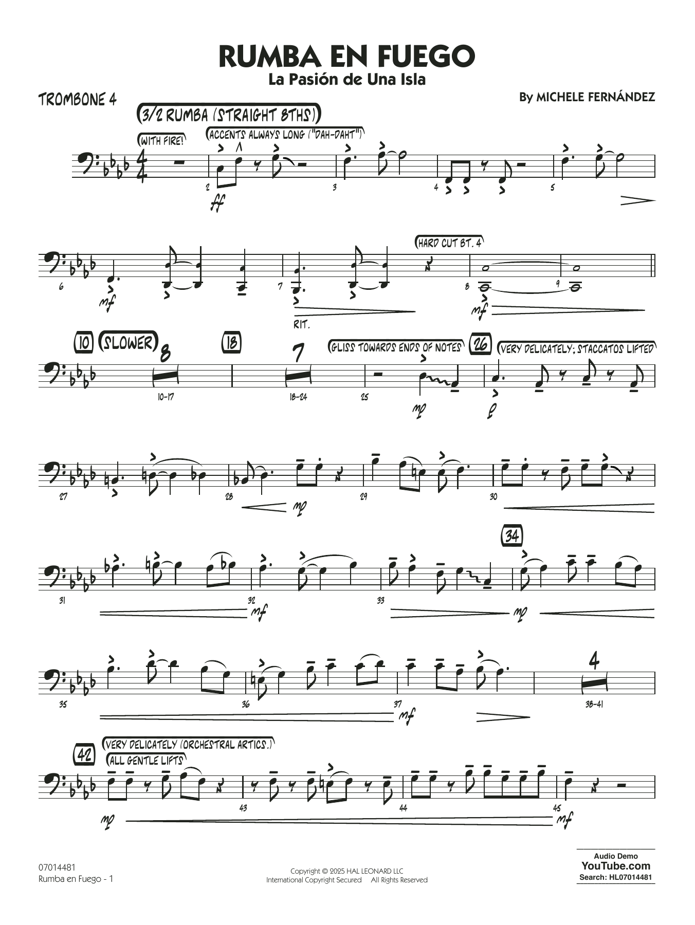 Rumba En Fuego - Trombone 4