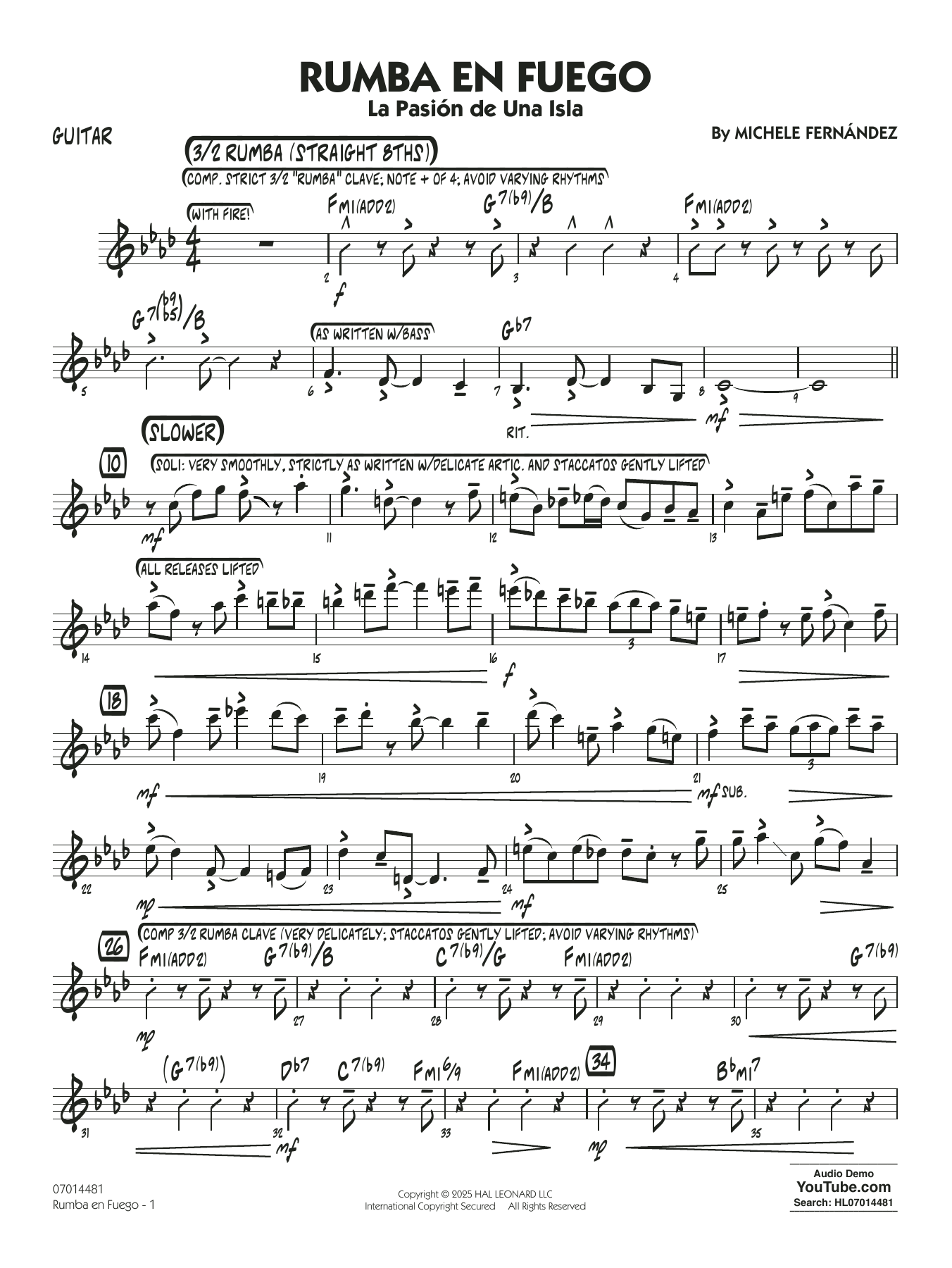 Rumba En Fuego - Guitar