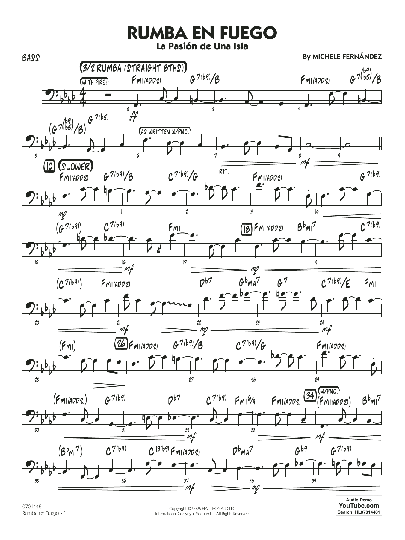 Rumba En Fuego - Bass