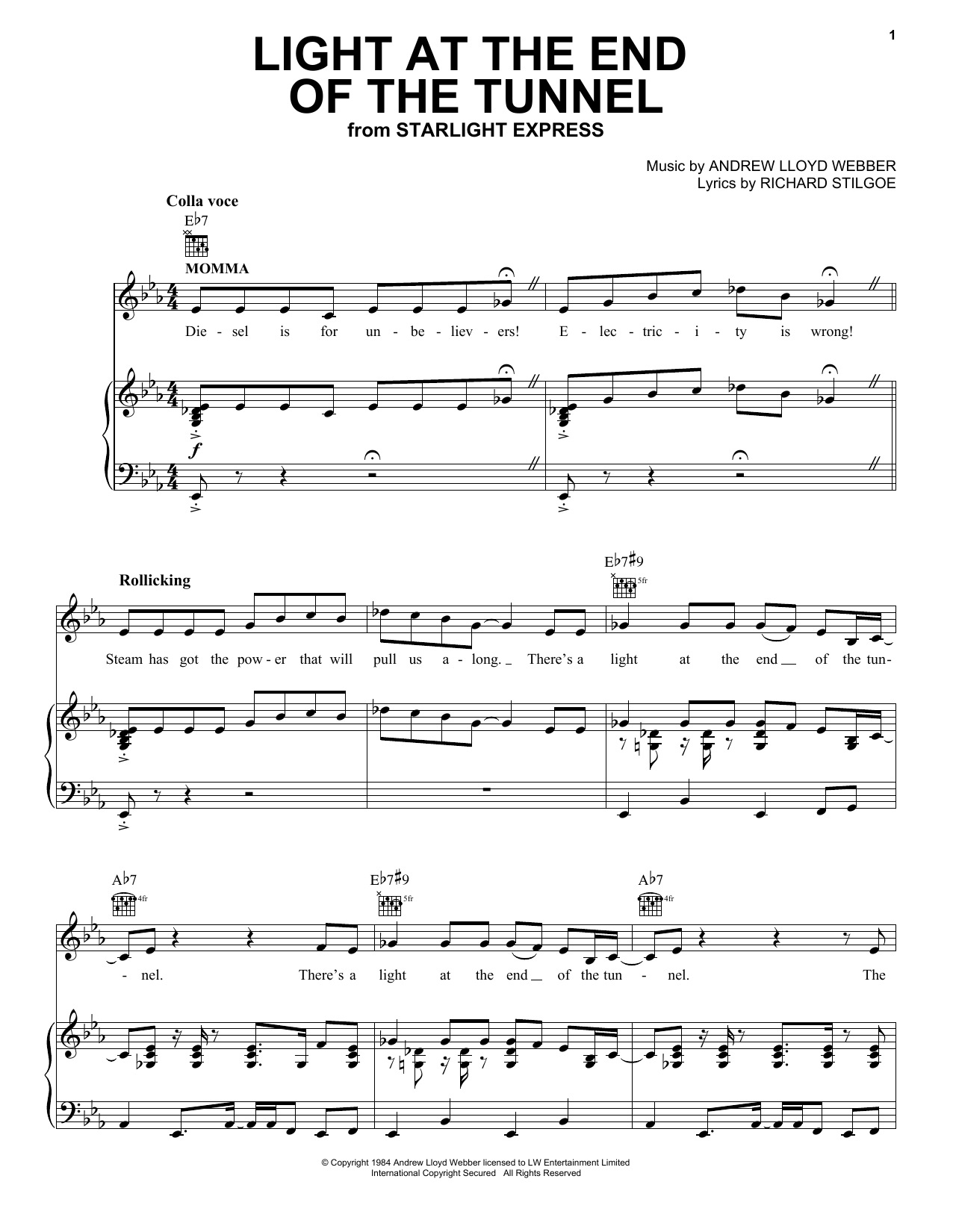 Light At The End Of The Tunnel (from Starlight Express)