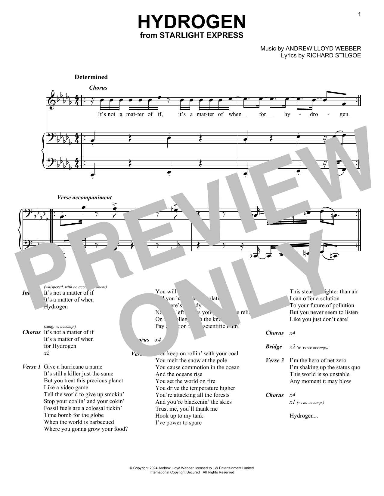 Hydrogen (from Starlight Express)