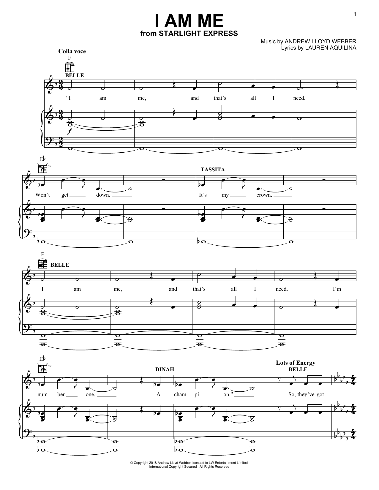 I Am Me (from Starlight Express)