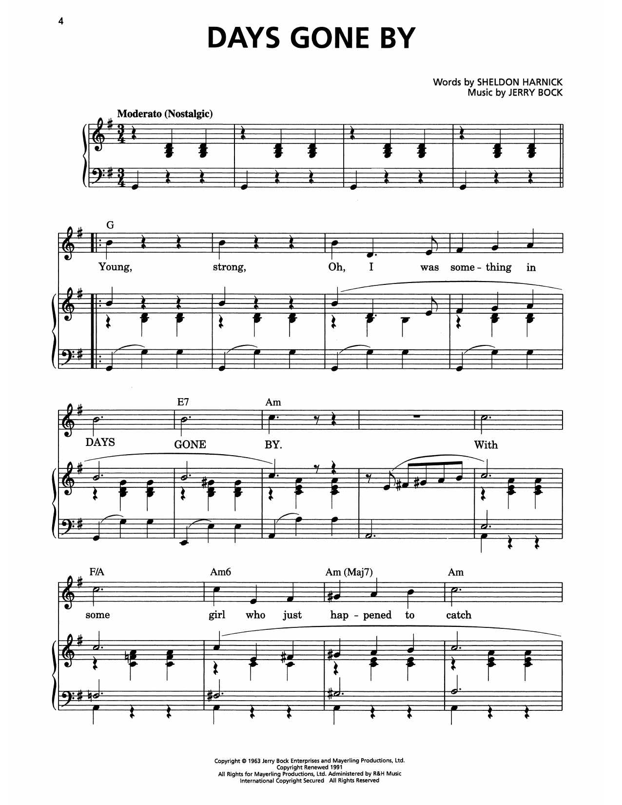 Days Gone By (from She Loves Me)