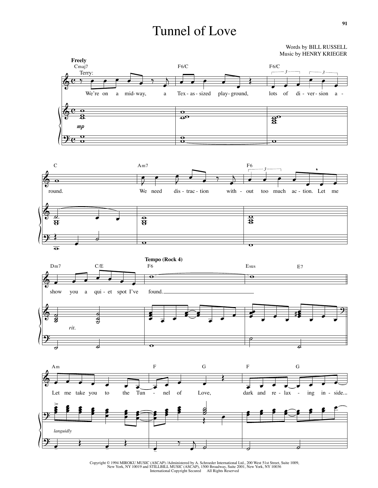 Tunnel Of Love (from Side Show)