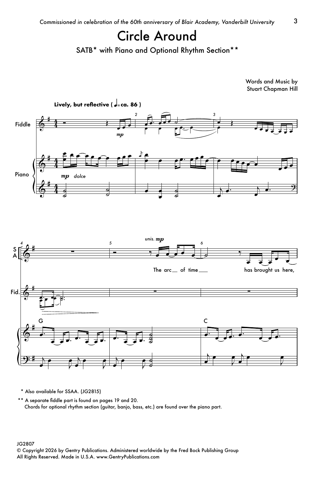 Circle Around: SATB Choral Octavo