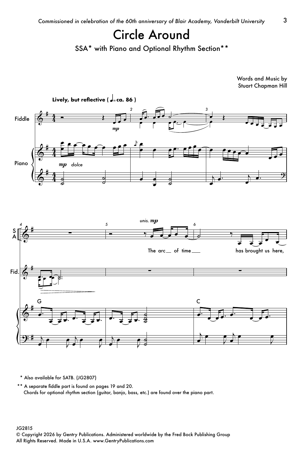 Circle Around: SSA Choral Octavo