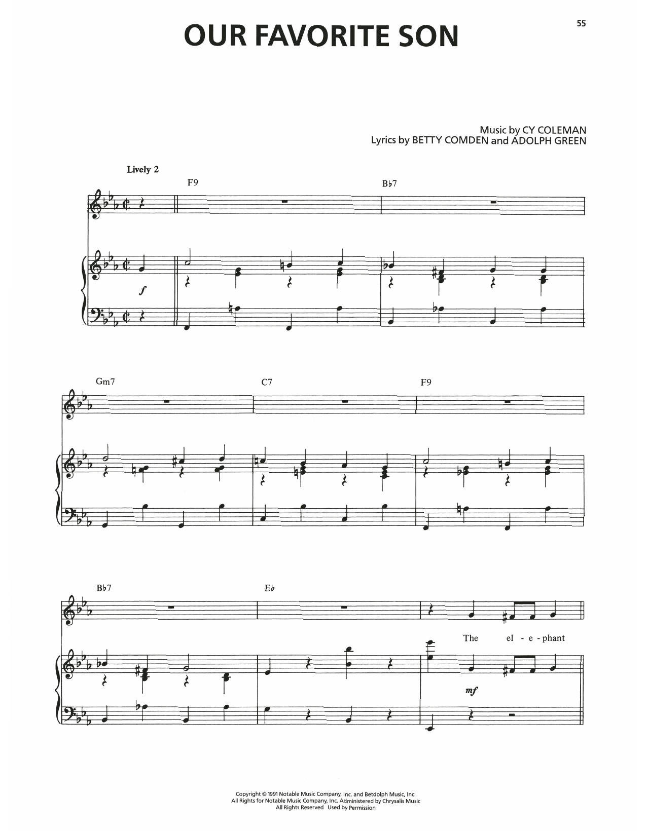 Our Favorite Son (from The Will Rogers Follies)