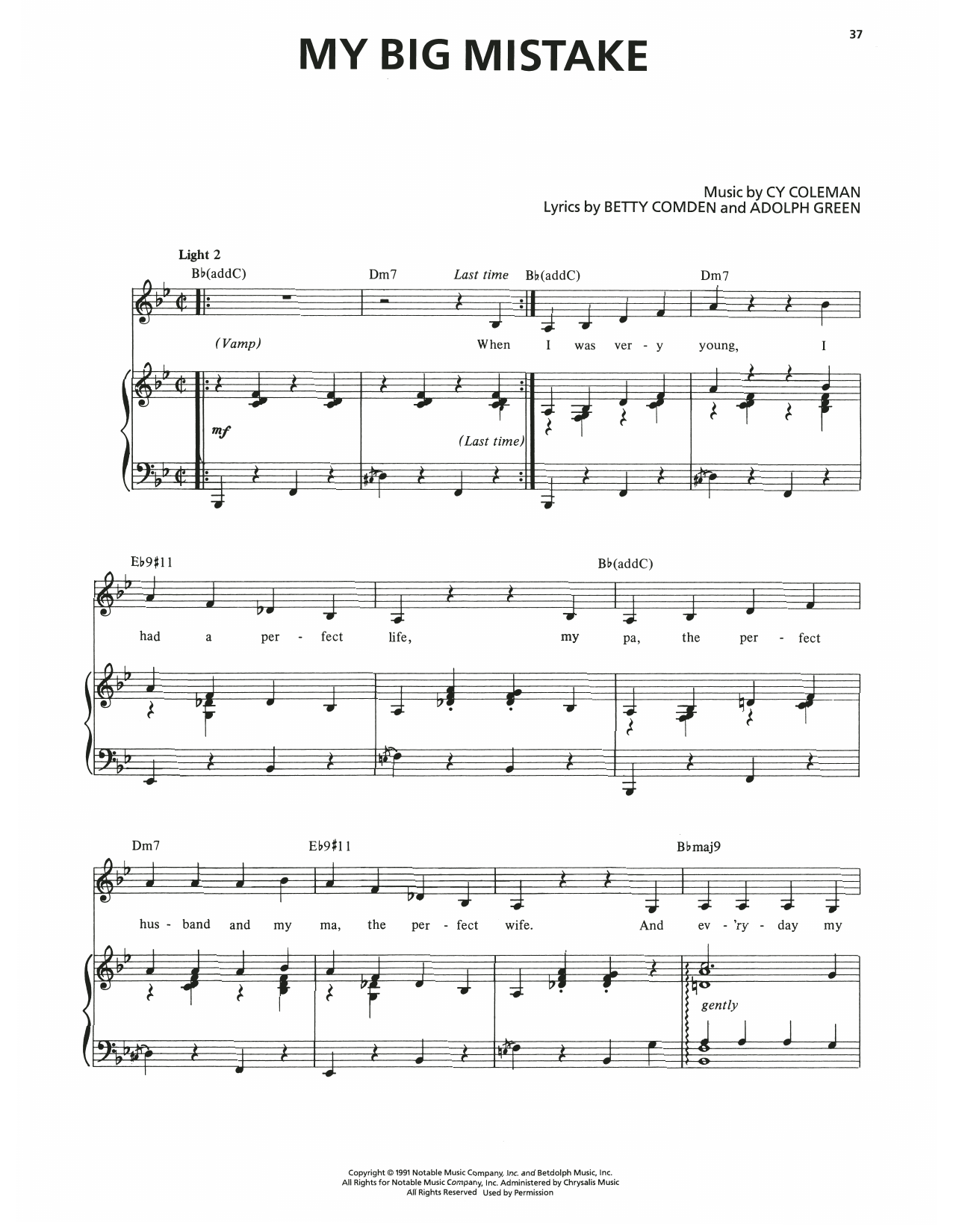 My Big Mistake (from The Will Rogers Follies)