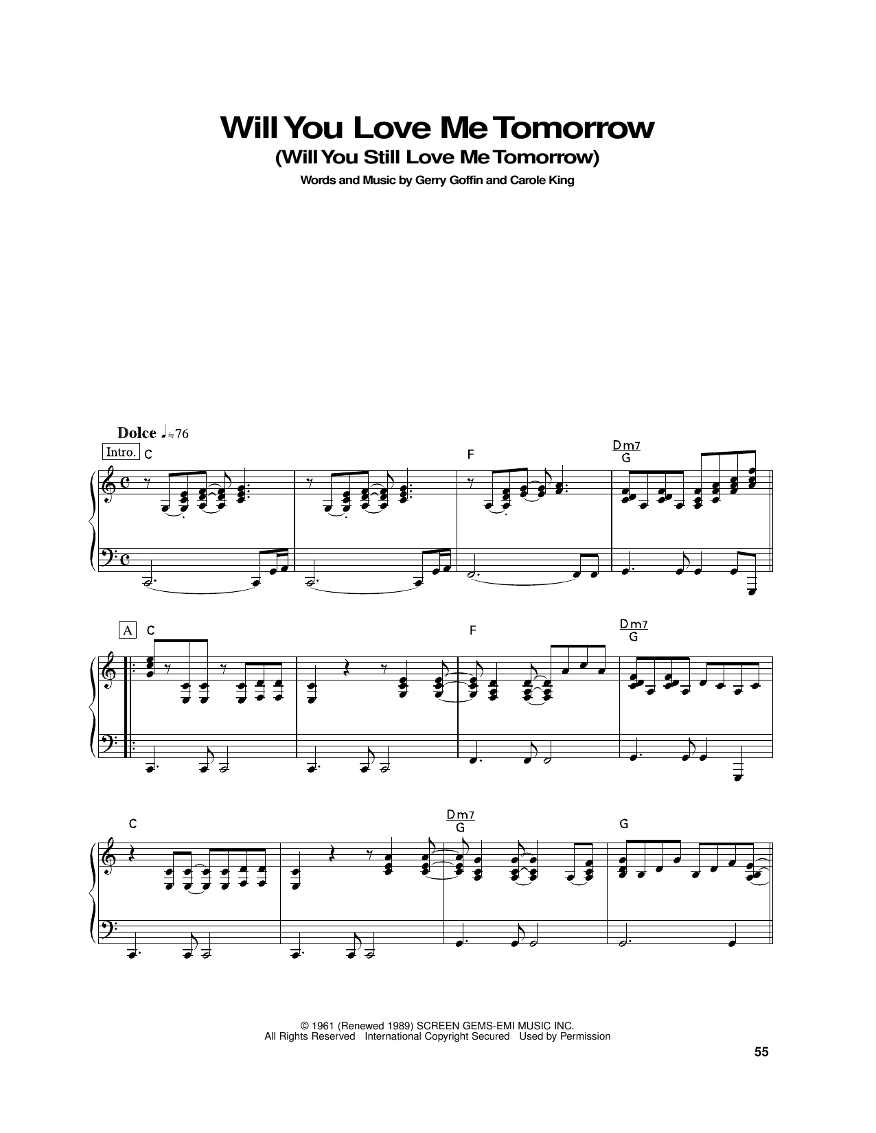 Will You Love Me Tomorrow (Will You Still Love Me Tomorrow)