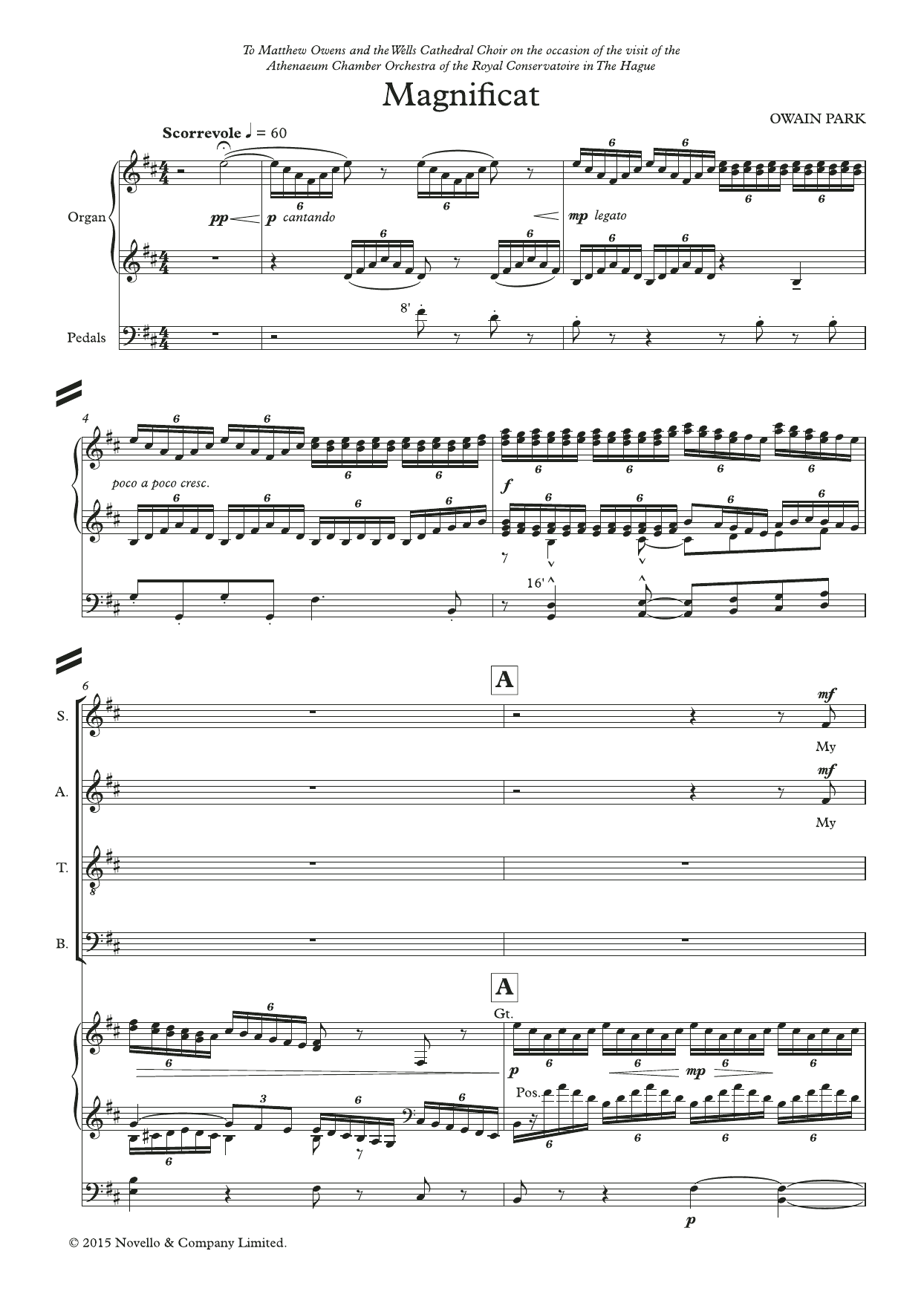 The Wells Service: Mixed Choral Octavo