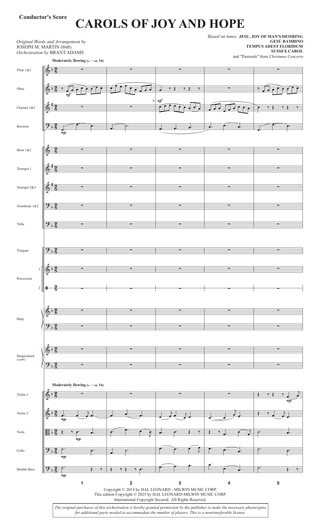 Carols Of Joy And Hope - Conductor Score (Full Score)